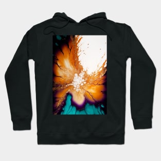 Honey Fusion - Abstract Alcohol Ink Resin Art Hoodie